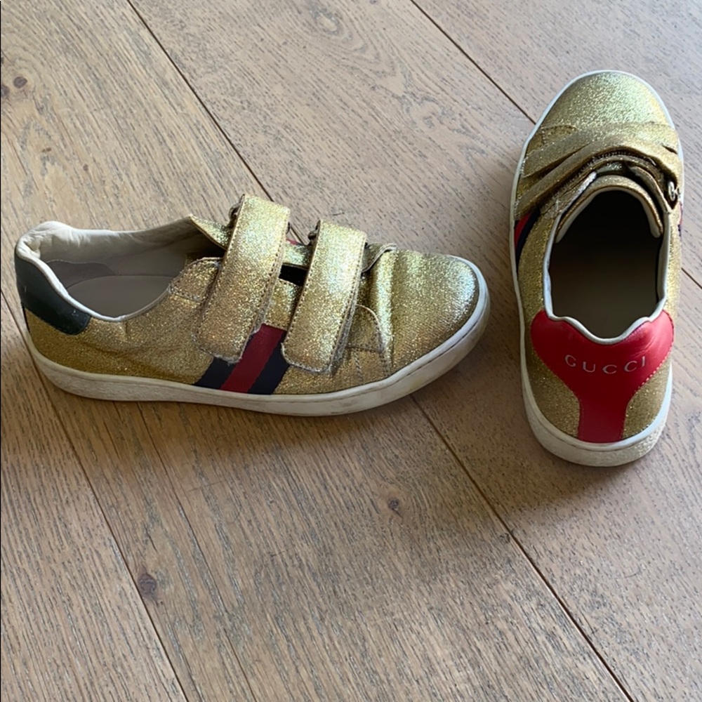 Kids size 32 Gucci tennis show sneaker kids